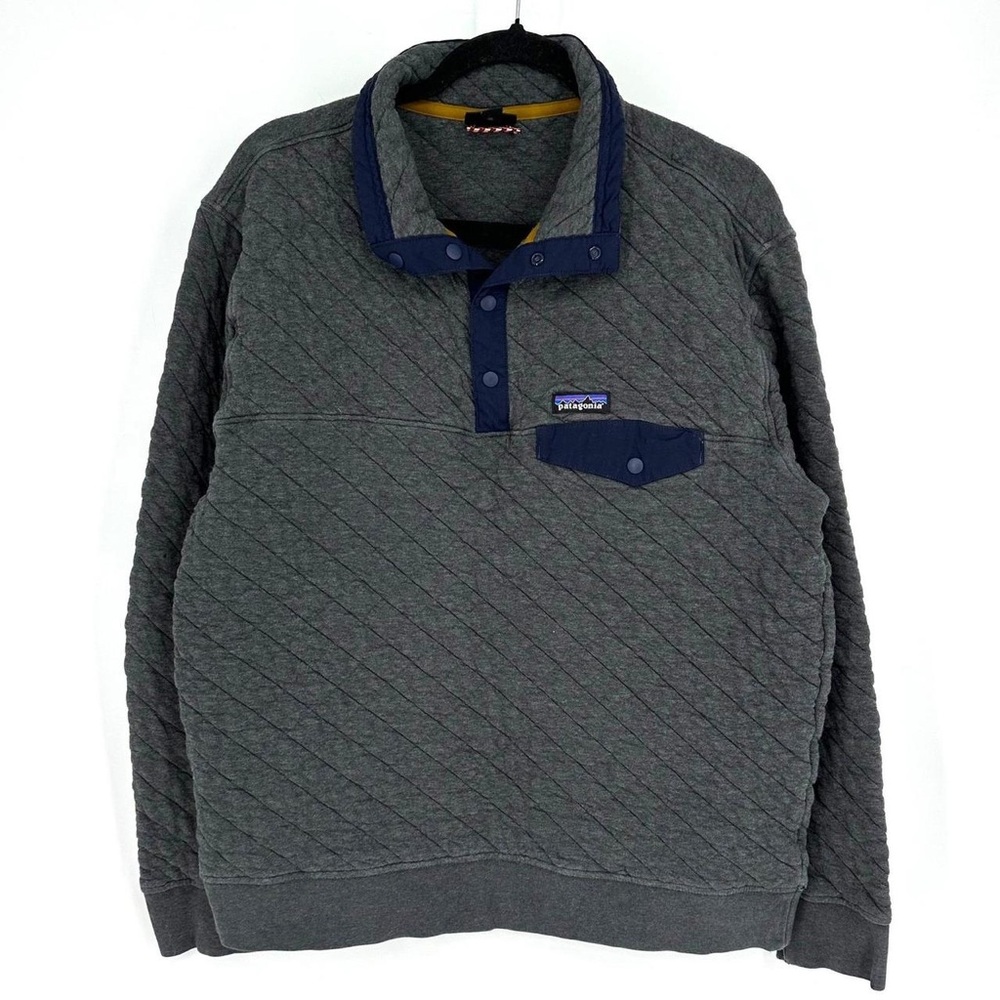 Patagonia Gray Quilted Men's Crewneck